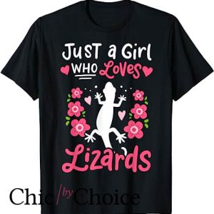 The Jesus Lizard T Shirt Just A Girl Who Loves Lizards Gift