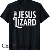 The Jesus Lizard T Shirt White Retro Vintage Text On Black