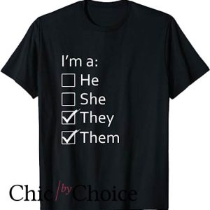 They Them T Shirt Non-Binary Gender Neutral