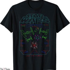 Title Fight T-Shirt Star Space Fight Vintage Arcade Graphic