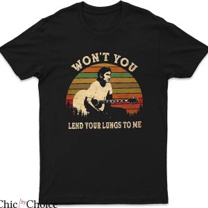 Townes Van Zandt T-Shirt Lend Your Lungs To Me Tee Music