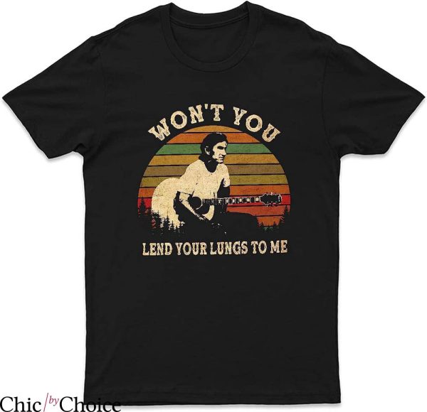 Townes Van Zandt T-Shirt Lend Your Lungs To Me Tee Music