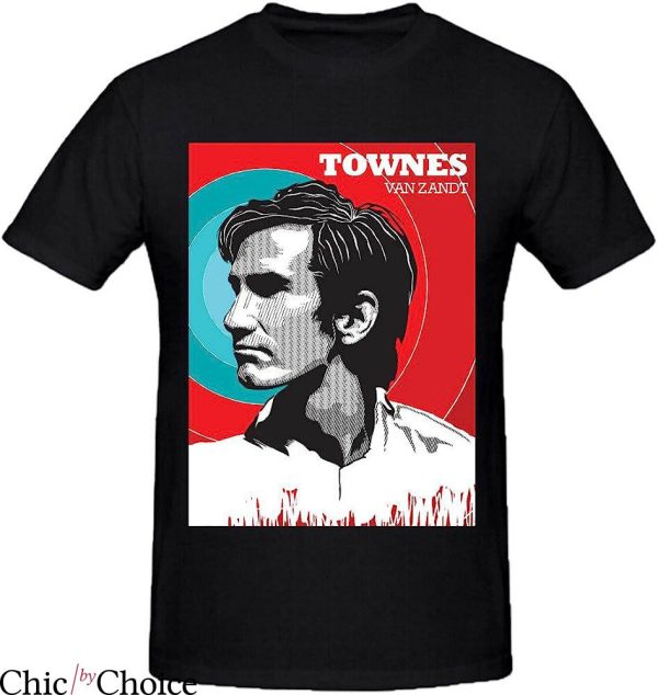 Townes Van Zandt T-Shirt Portrait Painting T-Shirt Music