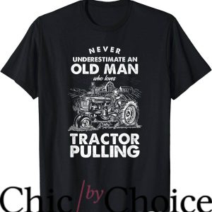Tractor Pulling T-Shirt Construction Old Man Tractor Pulling