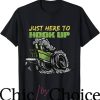 Tractor Pulling T-Shirt Funny Just Here To Hook Up Sport