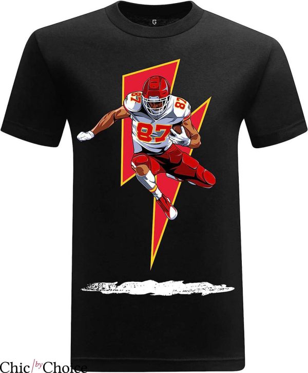 Travis Kelce T-Shirt Thundering No.87 T-Shirt NBA