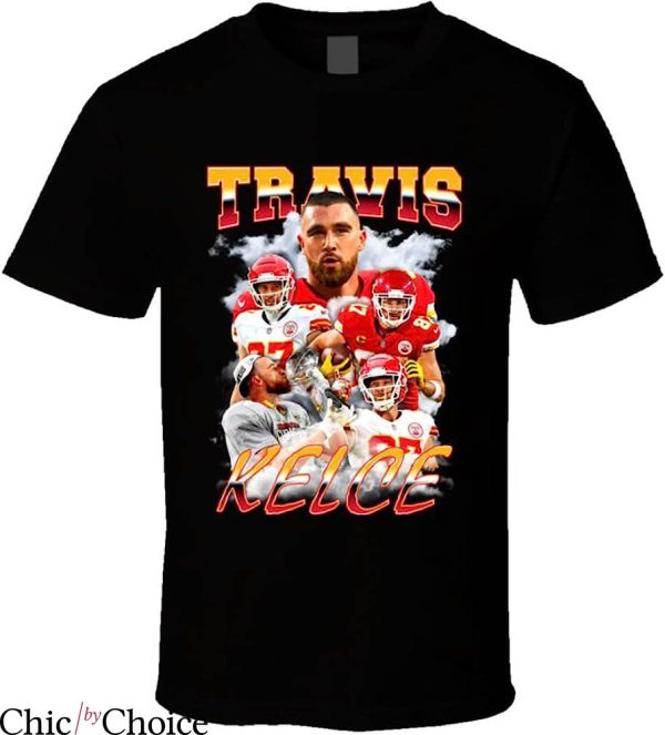 Travis Kelce T-Shirt Travis Kelce Collage T-Shirt NBA