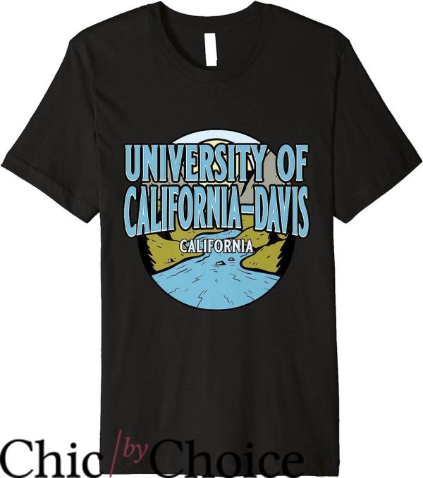 Uc Davis T-Shirt University Of California River Background