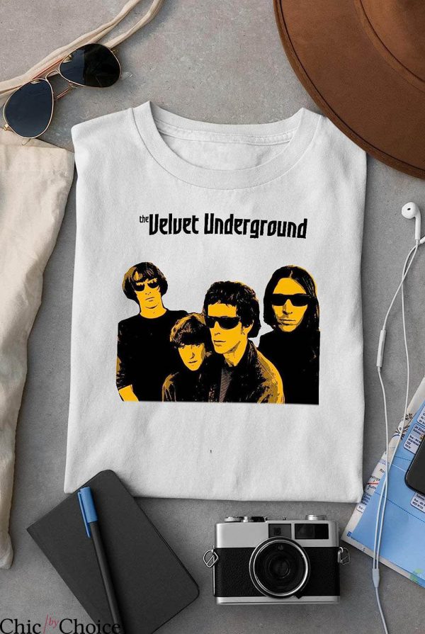 Velvet Underground T-Shirt Balck Glasses T-Shirt Music