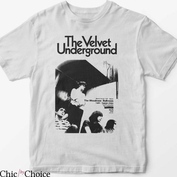 Velvet Underground T-Shirt The Woodrose Ballroom Tee Music
