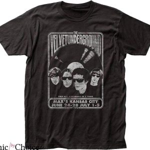 Velvet Underground T-Shirt Velvet Vinyl Fitted Music