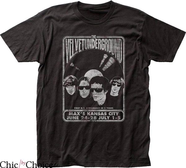 Velvet Underground T-Shirt Velvet Vinyl Fitted Music