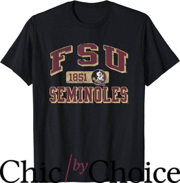 Vintage Fsu T-Shirt Seminoles 1851 Retro Tee Shirt Sport
