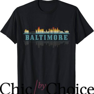 Vintage Orioles T Shirt Baltimore Skyline Maryland Tee NBA