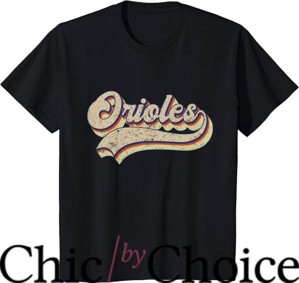 Vintage Orioles T Shirt Orioles Name Vintage Retro Tee NBA
