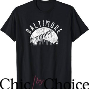 Vintage Orioles T Shirt Vintage Baltimore Maryland Skyline