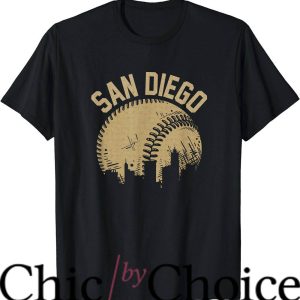 Vintage Padres T-Shirt Baseball Skyline California Tee NBA