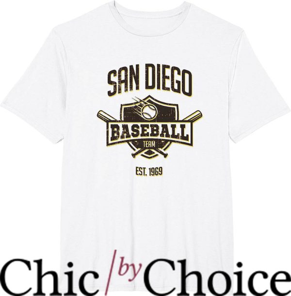 Vintage Padres T-Shirt Retro Glitch Party Tailgate Gameday