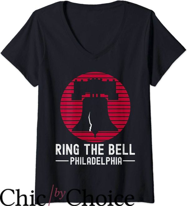 Vintage Phillies T-Shirt Ring The Bell Philly Philadelphia