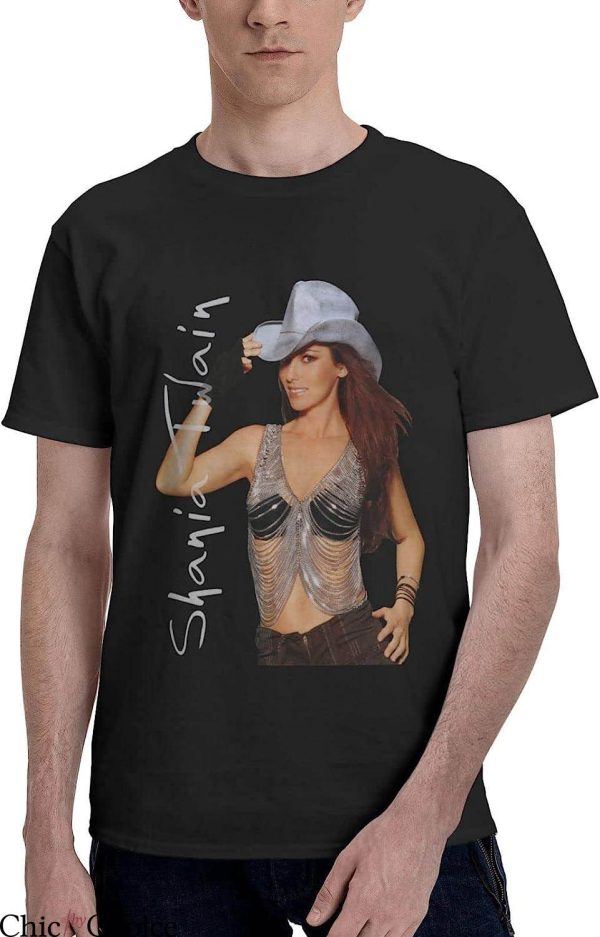 Vintage Shania Twain T-Shirt DaigMeng Fashioned Tee Music