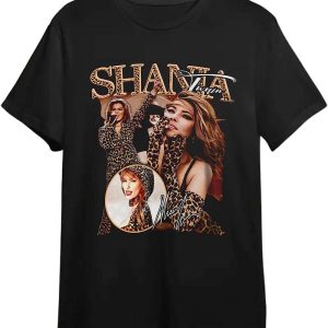 Vintage Shania Twain T-Shirt Leopard Queen Singing Music