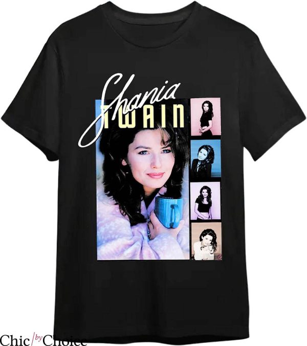 Vintage Shania Twain T-Shirt Memories Photos Tee Music