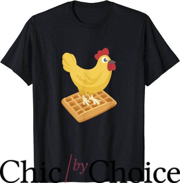 Waffle House T-Shirt Chicken Waffles Funny Breakfast Shirt