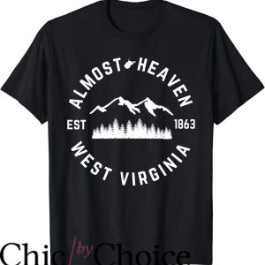 West Virginia T-Shirt Almost Heaven Mountains Forest