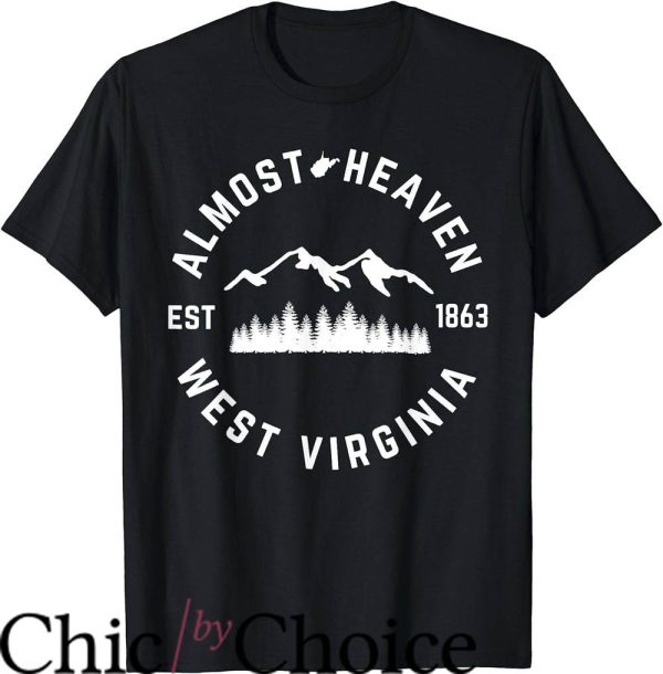 West Virginia T-Shirt Almost Heaven Mountains Forest