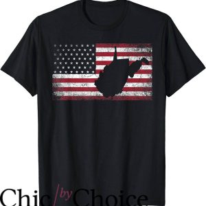 West Virginia T-Shirt American Flag 4th of July West Virginia