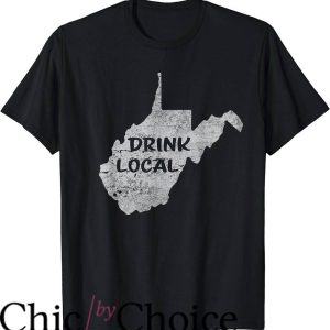 West Virginia T-Shirt Vintage Drink Local Craft