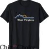West Virginia T-Shirt Vintage Sunrise Mountains