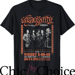 Whiskey A Go Go T-Shirt Aerosmith Band T-Shirt Trending
