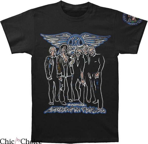 Whiskey A Go Go T-Shirt Aerosmith Official Outline Trending