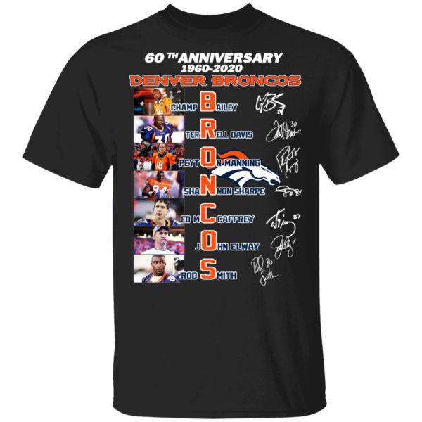 60th Anniversary Denver Broncos 1960 2020 T-Shirts, Hoodies, Sweatshirt