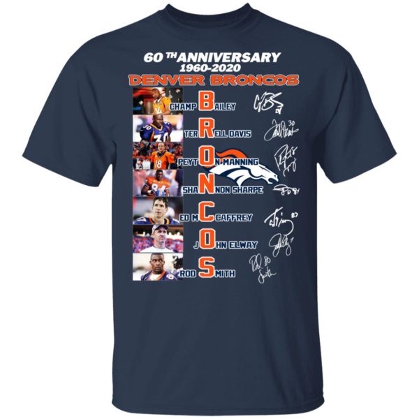 60th Anniversary Denver Broncos 1960 2020 T-Shirts, Hoodies, Sweatshirt