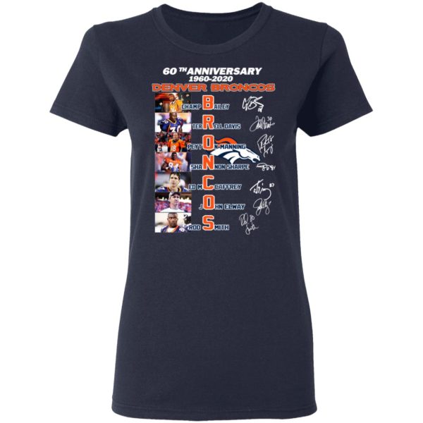 60th Anniversary Denver Broncos 1960 2020 T-Shirts, Hoodies, Sweatshirt