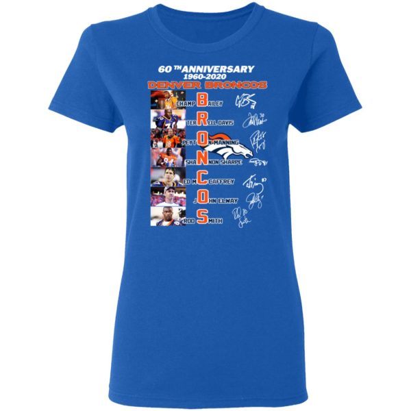 60th Anniversary Denver Broncos 1960 2020 T-Shirts, Hoodies, Sweatshirt