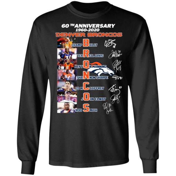 60th Anniversary Denver Broncos 1960 2020 T-Shirts, Hoodies, Sweatshirt