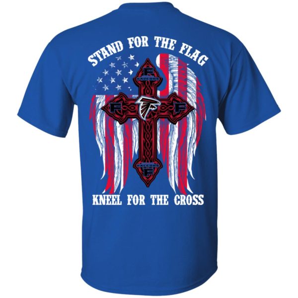 Atlanta Falcons Stand For The Flag Kneel For The Cross T-Shirts, Hoodies, Sweater