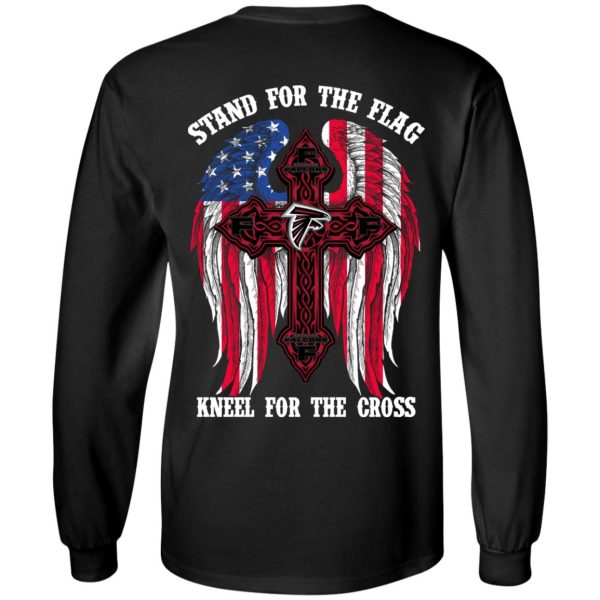 Atlanta Falcons Stand For The Flag Kneel For The Cross T-Shirts, Hoodies, Sweater