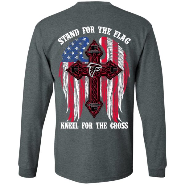 Atlanta Falcons Stand For The Flag Kneel For The Cross T-Shirts, Hoodies, Sweater