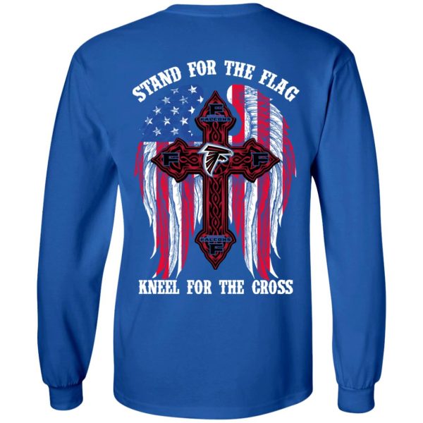 Atlanta Falcons Stand For The Flag Kneel For The Cross T-Shirts, Hoodies, Sweater