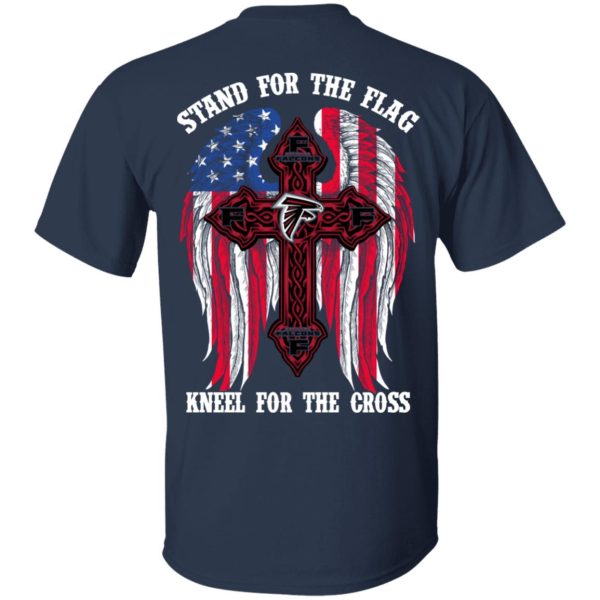 Atlanta Falcons Stand For The Flag Kneel For The Cross T-Shirts, Hoodies, Sweater