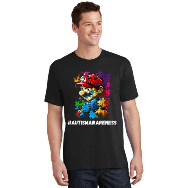 Autism Gamer Navigating Autism Autism Dad Gaming T-Shirt – The Best Shirts For Dads In 2023 – Cool T-shirts