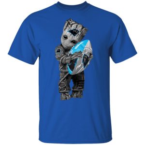 Baby Groot Hugging Carolina Panthers T-Shirts 3 Baby Groot Hugging Carolina Panthers T Shirts 12
