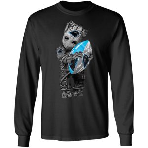 Baby Groot Hugging Carolina Panthers T-Shirts 8 Baby Groot Hugging Carolina Panthers T Shirts 5