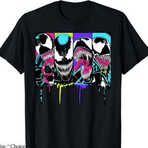 Badman Vegeta T-shirt Colorful Dripping Comic