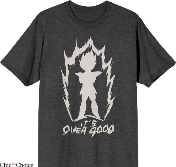 Badman Vegeta T-shirt It’s Over 9000 Vegeta Silhouette