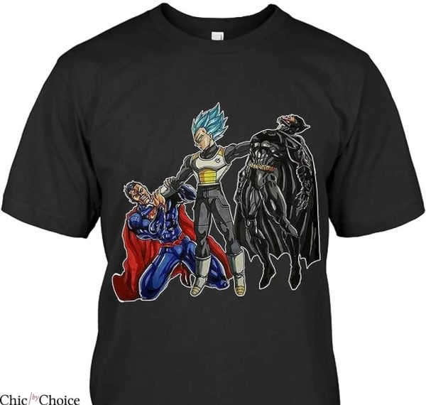 Badman Vegeta T-shirt Vegeta Beat Super-Man and Bat-Man